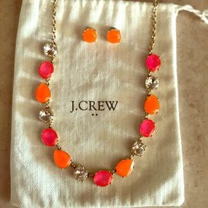 Jcrew Fashion set earrings and necklace